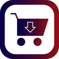 Add to Cart Glyph Gradient Round Corner vector