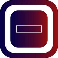 Stop Glyph Gradient Round Corner vector