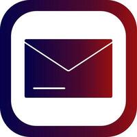 Envelope Glyph Gradient Round Corner vector
