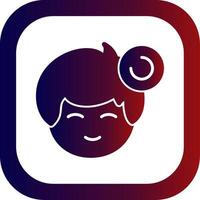 Pending status indicator Glyph Gradient Round Corner vector