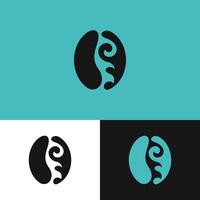 Harmonizing Coffee Beans and Ocean Visual Identity for Beach Coffee Shop and Restaurant vector