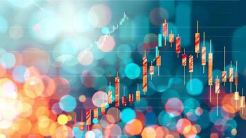 Description  A vibrant blue forex chart ascends against a blurred backdrop, symbolizing dynamic trade and economic growth in finance. video