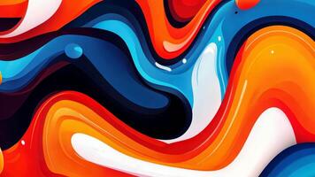 maravilloso mezcla de colores en un fluido Arte diseño, Perfecto para agregando un moderno toque a ninguna espacio. video