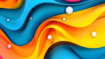 Vibrant abstract poster featuring a colorful gradient and playful textures, perfect for modern decor or art enthusiasts. video