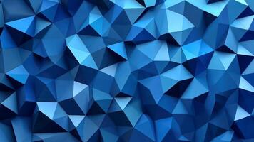 Dive into a serene blue low poly abstract background, perfect for modern design elements and vibrant flat illustrations. video