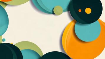 A vibrant abstract background frame featuring lively green geometric patterns that brighten up any design project. video
