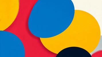 Vibrant abstract background featuring colorful geometric shapes, perfect for modern design and creative projects. video