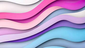 Experience a unique abstract 3D background with layered white paper, showcasing modern textures in a playful cartoon style. video