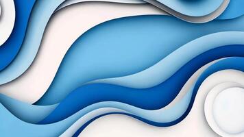 A sleek business banner background features a dynamic blue curve, perfectly blending modern design and cartoon textures. video