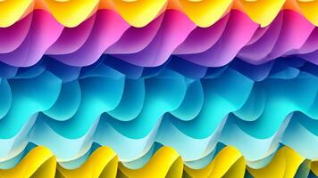 Bright and vivid origami paper forms an eyecatching abstract wallpaper, adding a splash of color to any space. video