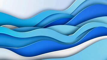 Abstract blue wavy background features blurred light and curved lines, creating a modern, stylish, and textured look. video