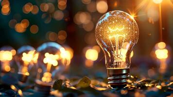 erkunden das großartig Idee Konzept, Funken Innovation und Inspiration im jeder verfolgen. ai generiert. video
