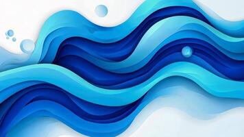 Experience the soothing vibe of this abstract blue wave vector. Its modern textures add a cool touch to any design. video