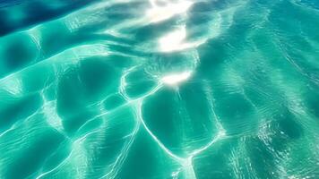 Immerse in the tranquil beauty of a panoramic sea water banner background. Ai Generated. video
