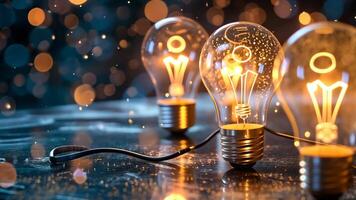 erkunden das großartig Idee Konzept, Funken Innovation und Inspiration im jeder verfolgen. ai generiert. video