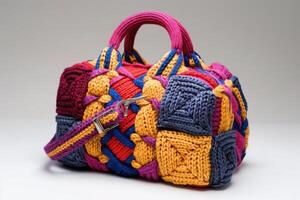 Trendy Designer Handbag with a Knitted Design for Women, Combining Luxury with Contemporary Craft photo