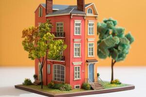 Tiny Replica House Block with Intricate Design and Precision Detailing photo