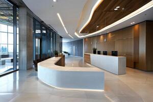 Modern Office Building with Sleek Design photo