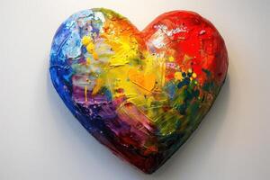 Bright and Cheerful Multicolor Heart photo