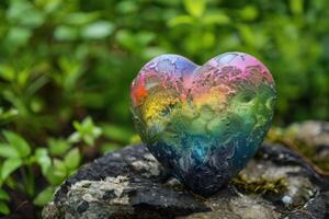 Artistic Multicolor Heart Shape photo