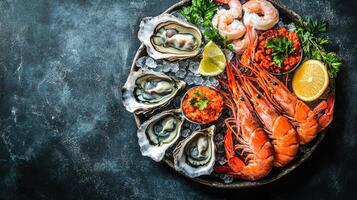 Close Up of Seafood Waste photo