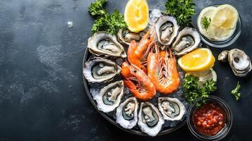 Close Up of Seafood Waste photo