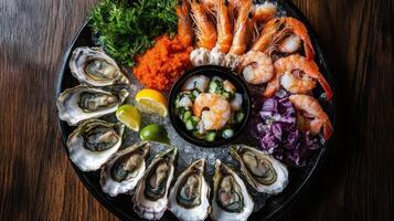 Close Up of Seafood Waste photo