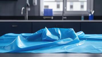 Self-adhesive surgical cover cloth designed for emergency response. photo