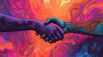 Handshake Representing Mutual Agreement photo