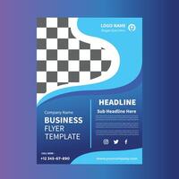 Dynamic Business Flyer Layout Template vector