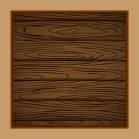 realistic imitation of wood texture on a square shape vector
