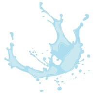 large splash of spilled liquid on the surface11 vector