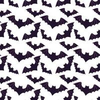 Halloween seamless pattern with bats vector