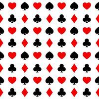 Playing Card Symbols seamless pattern texture vector