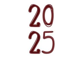 2025 Happy New Year Scribble Brown Design Abstract Logo Symbol Illustration vector