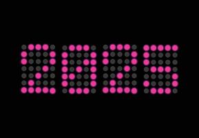 2025 Happy New Year Design Pixel Pink Elegant Abstract Logo Symbol Illustration vector
