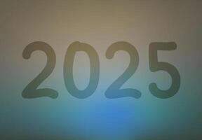 2025 Happy New Year Design Elegant Realistic Abstract Logo Symbol Illustration vector