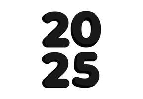 2025 Happy New Year Abstract Brown Design Logo Symbol Illustration vector