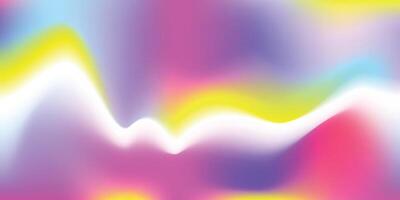 Colorful blurred gradient mesh background. Abstract fluid color gradation banner design. Vibrant and modern smooth color gradation backdrop. vector