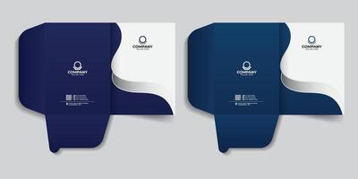 File folder or report cover design, with back part clean colorful and front part abstract background creative image. vector