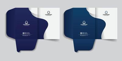 File folder design with creative color and report cover stationery template, abstract and creative dark color background. vector