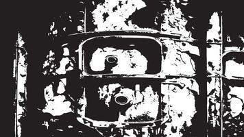 Cracked Surface Texture with Weathered and Grunge Distressed Overlay in Black and White for Background Use vector