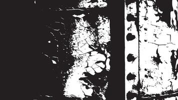 Aged, Cracked, and Grunge Distressed Overlay Monochrome Texture for Rough Background Textures vector