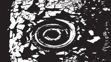 Grunge-Laden Cracked Texture with Weathered and Distressed Overlay Monochrome for Raw Background Aesthetics vector