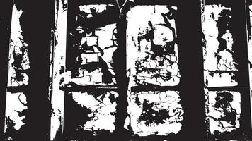 Weathered Grunge Texture with Cracked and Distressed Overlay in Monochrome for Bold Background Designs vector