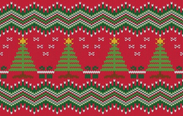 Knitted pattern seamless fabric Christmas tree. traditional knitted pattern winter concept. Designed for background ,wallpaper ,carpet ,knitted pattern ,fabric ,embroidery ,textile