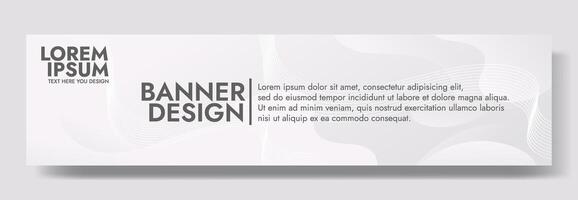 Clean and modern banner design with a minimalist white background and subtle abstract details. vector