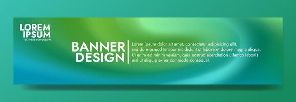 Modern and eye catching, this banner features a dynamic wave design in shades of green. vector