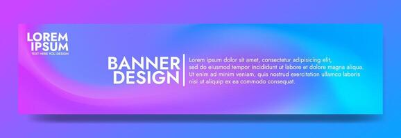 Eye catching banner design with vibrant gradient waves, perfect for grabbing attention. vector