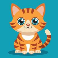 Tiger look Little Cat vector
